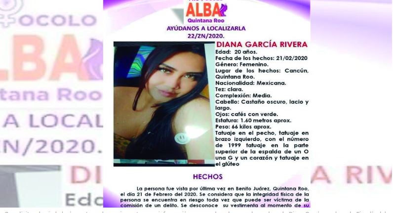 Cancún: Piden ayuda para localizar a joven de 20 años extraviada en Cancún