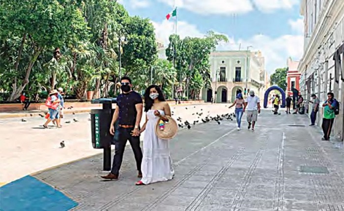Comienzan a aparecer turistas en el Centro Histórico de Mérida