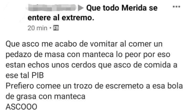 #LadyPib ya tiene competencia: mujer dice que prefiere comer caca al pib