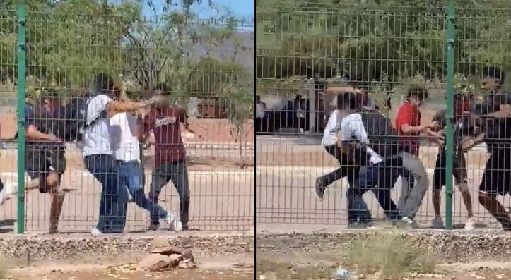 (VIDEO) Sonora: ¡Terrioble! Golpean y acuchillan a estudiante de CBTIS en Guaymas