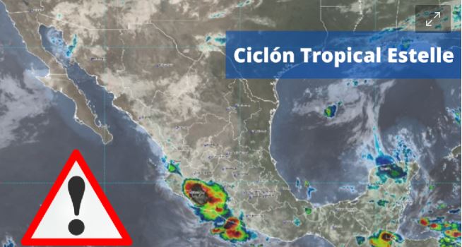 Ciclón Tropical Estelle afectará a estos estados al acercarse a México