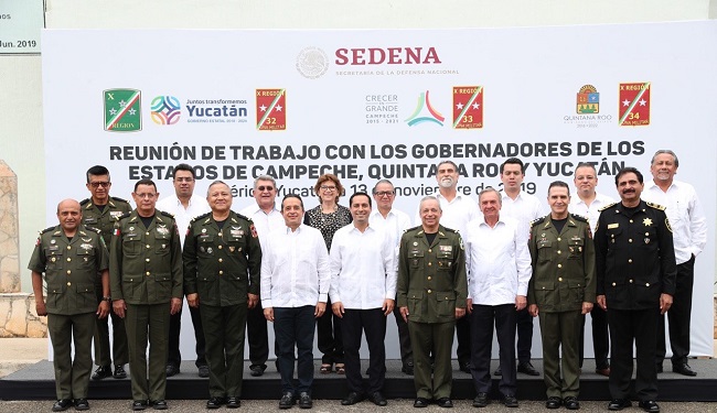 Gobernadores del Sureste y Fuerzas Armadas acuerdan fortalecer seguridad en la región