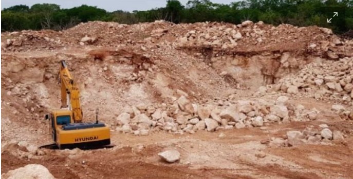 Yucatán: Trabajador pierde la vida en un banco de materiales : le cayó un roca encima