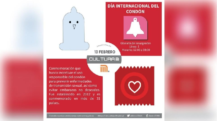 Regalará Metro 100 mil condones en CDMX