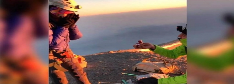VIDEO: Enamorado pide matrimonio en la cima del Pico de Orizaba