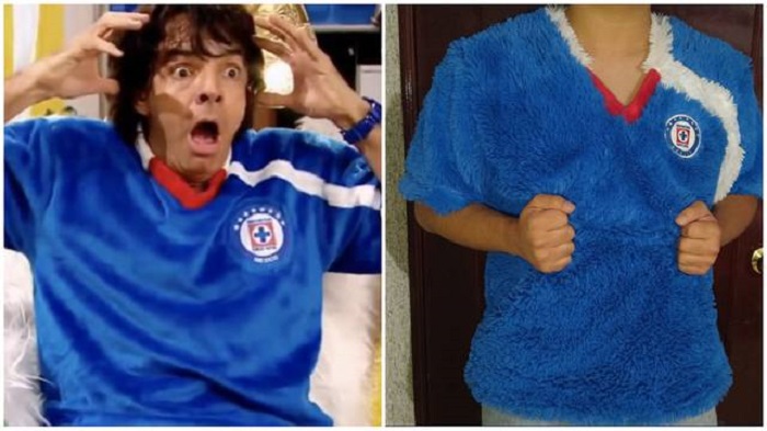 Venden playera del Cruz Azul inspirada en Ludovico Peluche