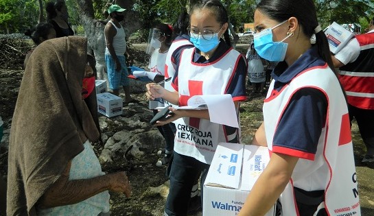 En Tizimín 390 familias son beneficiadas con apoyo humanitario de Cruz Roja
