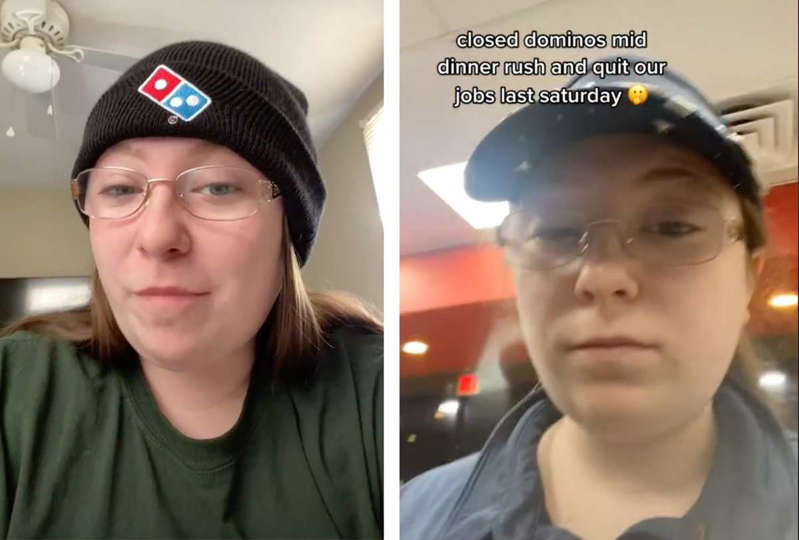 Empleada de Domino’s Pizza se viraliza en TikTok por épica renuncia