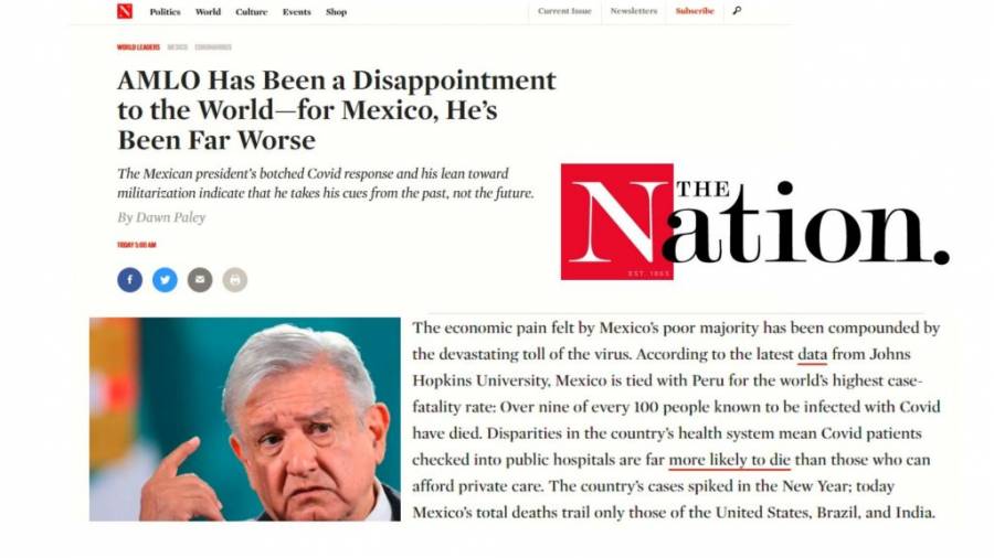 ‘AMLO, una decepción para el mundo y México’: The Nation, medio de izquierda de EE.UU.