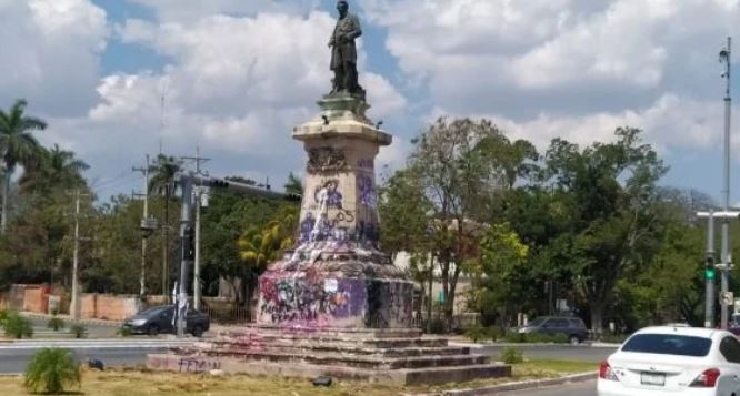 Peritos del INAH diagnostican daños a monumentos durante el 8M en Mérida