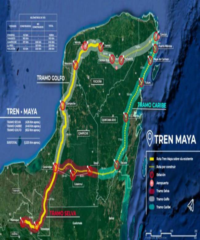INAI ordena a Sectur revelar costos y empresas que hicieron estudios de viabilidad del Tren Maya
