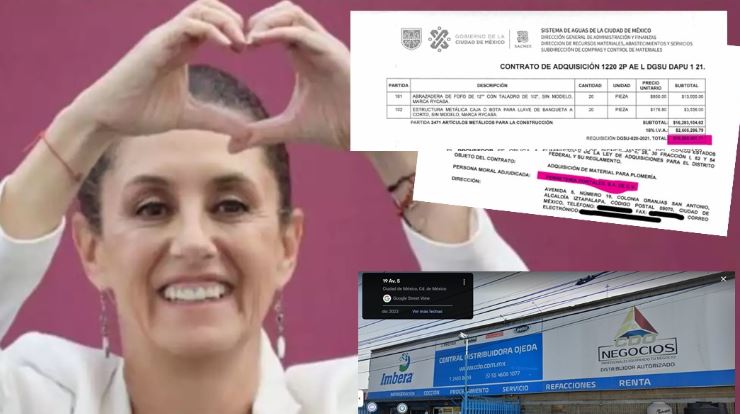 Amor con amor...: Dona $62,000 a Sheinbaum y recibe $35 millones en contratos en CDMX