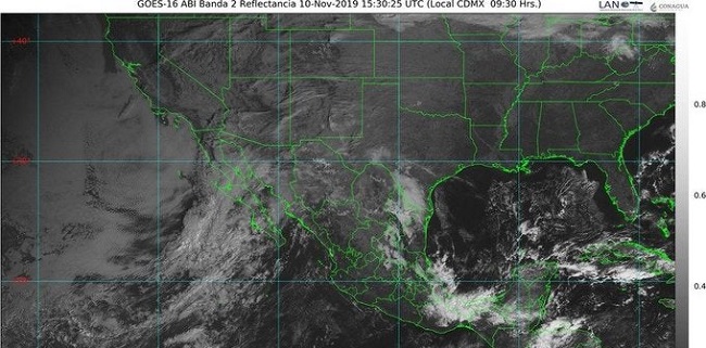 Frente frío 11 ocasiona tormentas en la Península de Yucatán