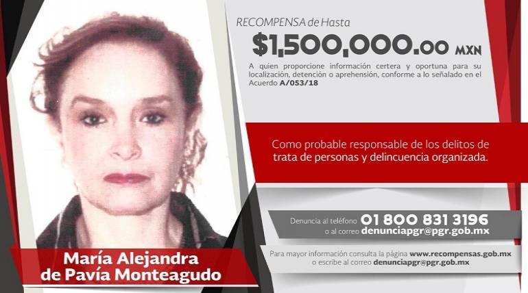 Recompensa de $1,500,000 por  yucateca acusada de trata de personas