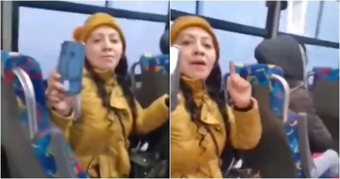Mujer se enfrenta contra pasajeros de transporte por no llevar cubrebocas