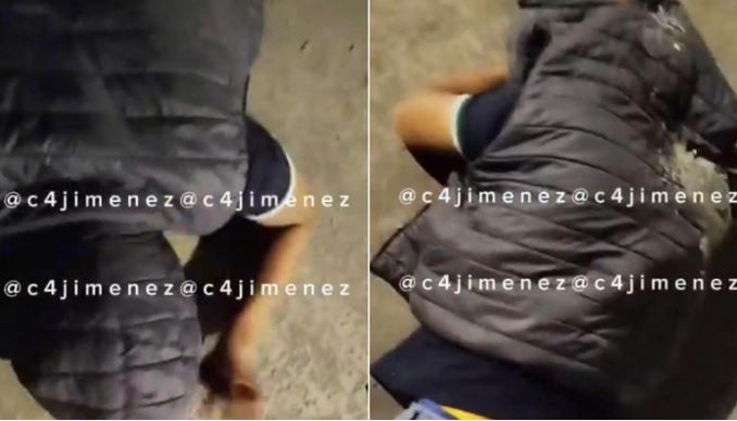 ( VÍDEO) Taxistas dan brutal golpiza a asaltante en Naucalpan: "No chille"