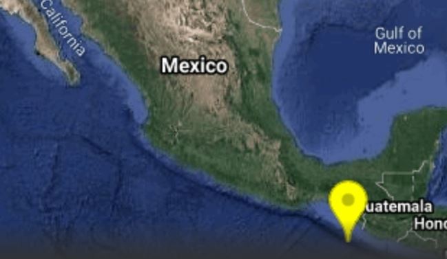 Reportan sismo de 5.7 en Chiapas