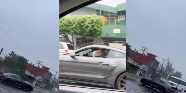 VIDEO: Hijo de alcalde de Poza Rica presume arrancones en un Mustang