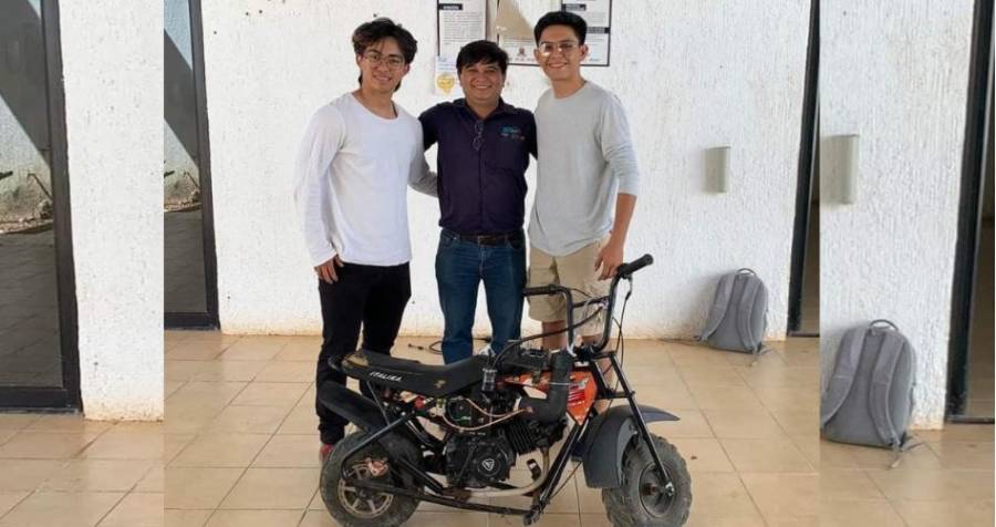 Yucatán: Estudiantes desarrollan motocicleta que funciona ¡con agua!