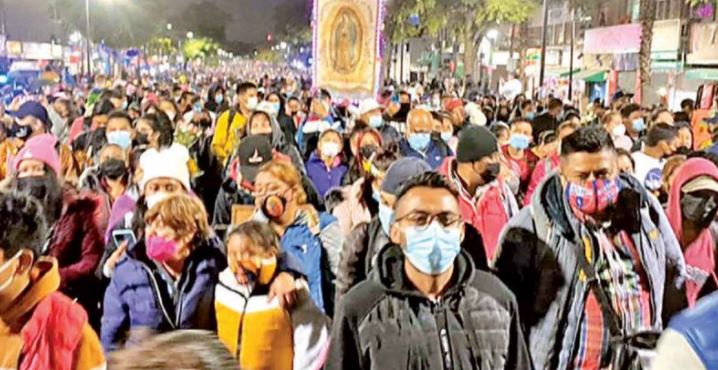 Tres millones de guadalupanos desafían a Covid-19 al asistir a la Basílica